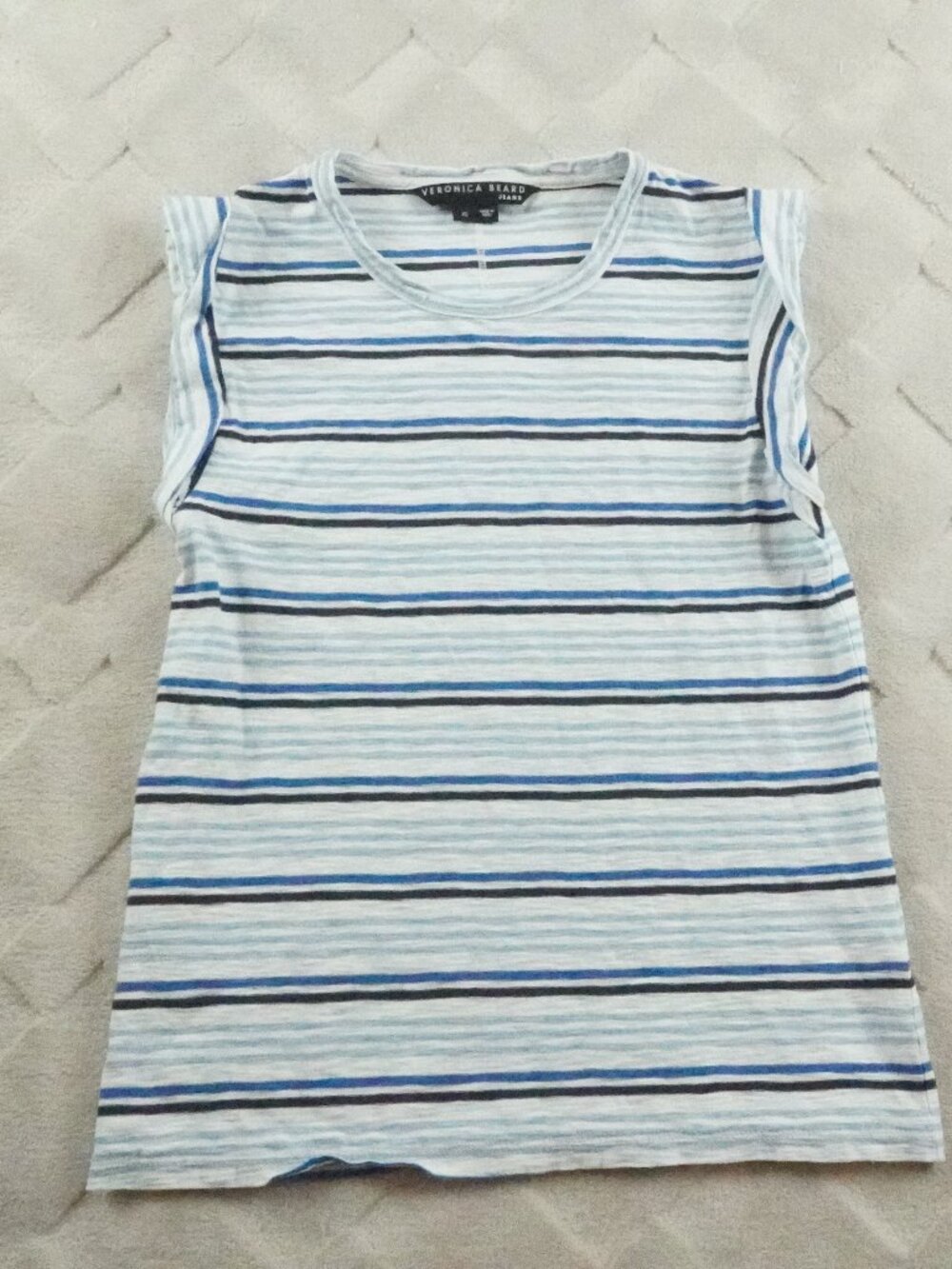 Veronica Beard Tank Top Womens Extra Small Striped Multi Color